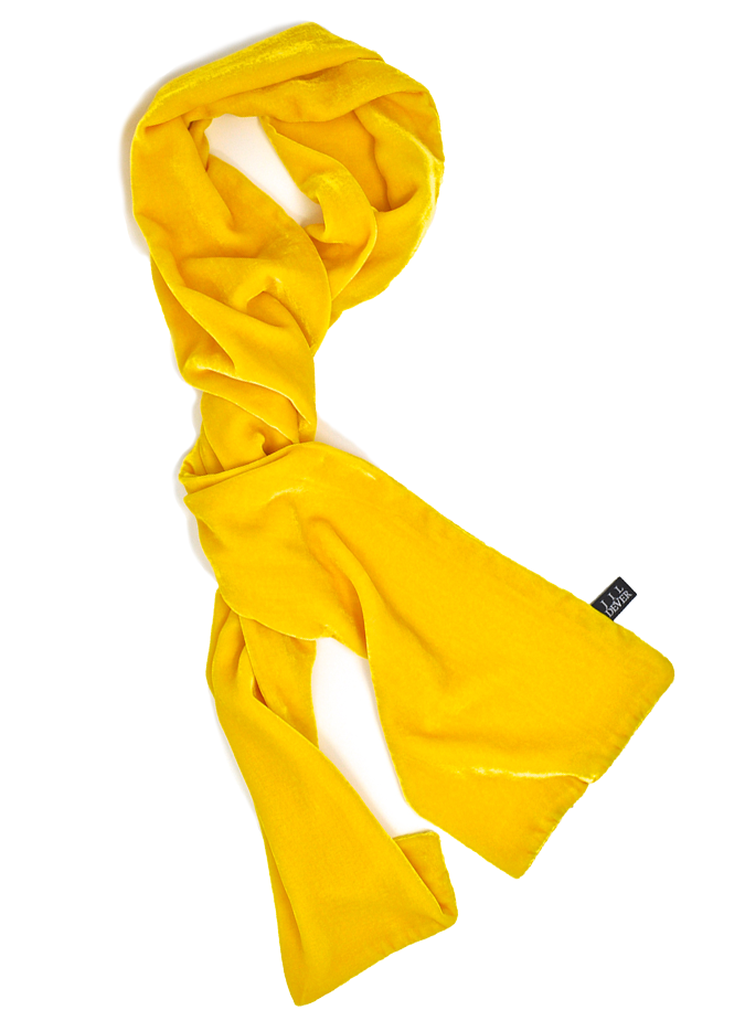 Bryant Velvet Muffler I Yellow